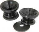 Strap Buttons - Pair - Black Strap Buttons - Pair - Black