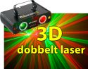 Methone Dobbelt 3D Laser rød/grøn DMX Methone Dobbelt 3D Laser rød/grøn DMX