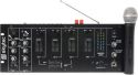 DJ Mixer 19" STM-3018A 6-kanals / indbygget 300W forstærker / Bluetooth / Trådløs mikrofon DJ Mixer 19" STM-3018A 6-kanals / indbygget 300W forstærker / Bluetooth / Trådløs mikrofon