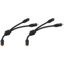 Y-adapter kabel sort CBA-25/SW Y-adapter kabel sort CBA-25/SW