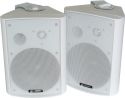 Kompakt højttalersæt med vægmonteringsbøjle / 8 Ohm / 6.5" bas 120W, hvid Kompakt højttalersæt med vægmonteringsbøjle / 8 Ohm / 6.5" bas 120W, hvid