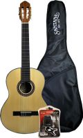 Santana B8 klassisk 4/4 guitar, taske & tuner, Satin Santana B8 klassisk 4/4 guitar, taske & tuner, Satin