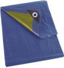 PEREL - Presenning - 10 x 12m, 140g standard, Blå/kaki PEREL - Presenning - 10 x 12m, 140g standard, Blå/kaki