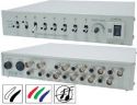 Video switch - 8 kanaler, farve, med audio (8 ind til 2 ud) Video switch - 8 kanaler, farve, med audio (8 ind til 2 ud)