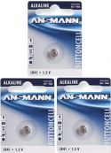 Alkaline knapcelle - Ur batt. 1,5V 28mAt (LR41, D392, 392, AG3) / 3 stk Alkaline knapcelle - Ur batt. 1,5V 28mAt (LR41, D392, 392, AG3) / 3 stk