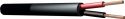 Højttalerkabel rundt 2x1.5mm², sort - 1 meter Højttalerkabel rundt 2x1.5mm², sort - 1 meter
