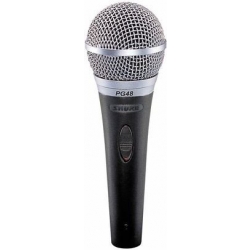Shure PG48-QTR vokal mikrofon inkl. kabel 5m. XLR-Jack TILBUD NU donkraft incl