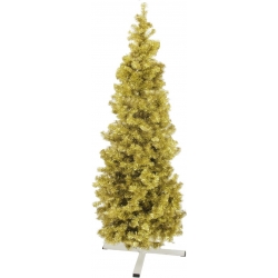 Europalms Fir tree FUTURA, gold metallic, 180cm europalmer metallisk guld træ