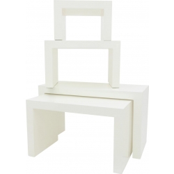 Europalms LEICHTSIN DECO TABLES, white TILBUD NU tabeller hvid