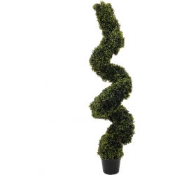 Europalms Boxwood Spiral, artificial, 150cm TILBUD NU spiralformet buksbom