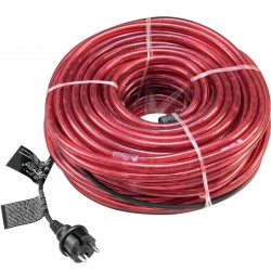 LED Lysslange i kraftig gummidesign til udendørs og indendørs brug / 230V / rød