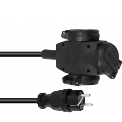 Eurolite Extension 3×2.5 3m 3-fold TILBUD NU forlængelse folde gange