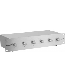 Omnitronic PA 6-zone mono vol contr 5W sil TILBUD NU sølv