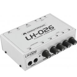 Omnitronic LH-026 3-Channel Stereo Mixer TILBUD NU stereoanlæg kanals kanal