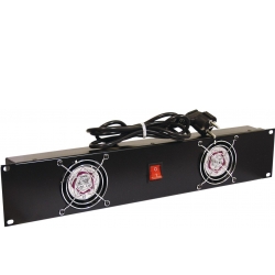 Omnitronic Front Panel Z-19 with 2 Fans wired 2U ventilatorer omnitronisk foran