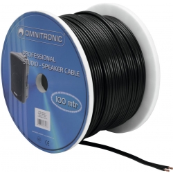 Omnitronic Speaker cable 2×2.5 100m bk TILBUD NU