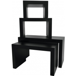 Europalms LEICHTSIN DECO TABLES, black TILBUD NU tabeller sort