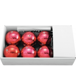 Europalms LED Christmas Ball 6cm, red 6x TILBUD NU julkugle bold rød jul