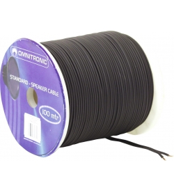 Omnitronic Speaker cable 2×1.5 100m bk TILBUD NU højttalerkabel højttaler kabel