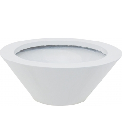 Europalms LEICHTSIN BOWL-15, shiny-white TILBUD NU skinnende skål hvid