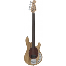Dimavery MM-501 Electric Bass, fretless, nature TILBUD NU båndløs natur