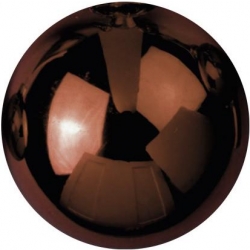 Europalms Deco Ball 3,5cm, brown, shiny 48x TILBUD NU skinnende brun bold