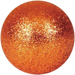 Europalms Deco Ball 3,5cm, copper, glitter 48x TILBUD NU kobber bold