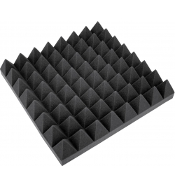 Omnitronic Accoustic Foam, Pyramid 100mm, 50x50cm omnitronisk pyramide akustisk