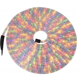 Lyskæde ”kraftig vandslange design” multicolor, 9m TILBUD NU flerfarvet