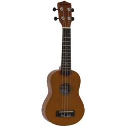Dimavery UK-200 Ukulele, soprano, braun TILBUD NU sopran