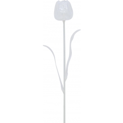 Europalms Crystal tulip, clear, artificial flower, 61cm 12x tulipan krystal