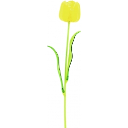 Europalms Crystal tulip, yellow, artificial flower, 61cm 12x tulipan krystal