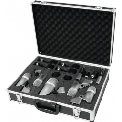 Omnitronic MIC 77-7LMH Drum Microphone Set trommemikrofon mikrofon tromme sæt