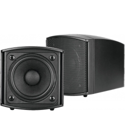 Omnitronic OD-2 Wall Speaker 8Ohms black 2x væghøjttaler højttaler sort væg