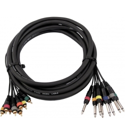 Omnitronic Snake cable 8xRCA/8xJack mono 15m TILBUD NU slange kabel