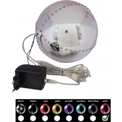 Europalms LED Snowball 15cm, pink TILBUD NU lyserød