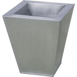 Europalms Flowerpot, zinc, 25cm square blomsterkrukke firkantet firkant zink