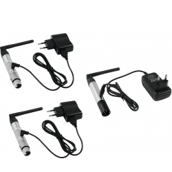 Eurolite Set QuickDMX 1x transmitter + 2x receiver TILBUD modtager senderen sæt