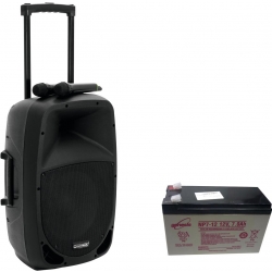 Omnitronic Set MES-12BT2 + Battery TILBUD NU batteri sæt