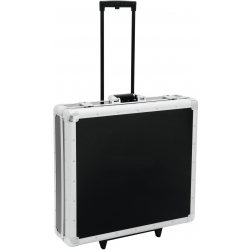 Roadinger CD Case, black, 200 CDs, with Trolley TILBUD tilfælde sort vogn med er