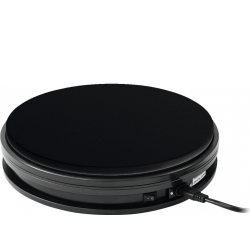 Europalms Rotary Plate 25cm up to 25kg black TILBUD NU plade sort til op