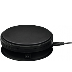 Europalms Rotary Plate 15cm up to 5kg black TILBUD NU plade sort til op