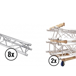 Alutruss Set TRILOCK E-GL33 2000 + Truss transport board TILBUD NU