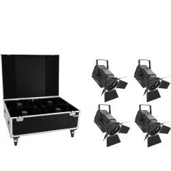 Eurolite Set 4x LED THA-250F + Case TILBUD NU