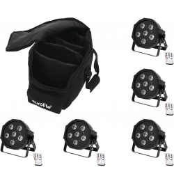 Eurolite Set 5x LED SLS-603 + Soft Bag TILBUD NU tilfælde taske sæt