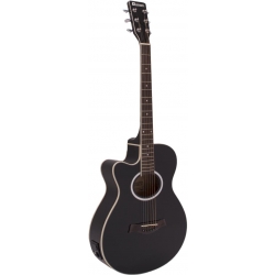 Dimavery AW-400 Western guitar LH, black TILBUD NU vestlig sort