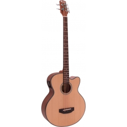Dimavery AB-455 Acoustic Bass, 5-string, nature strenget akustisk natur snor