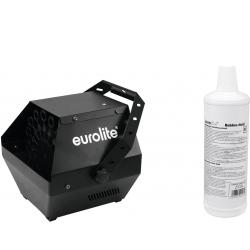 Eurolite Set B-90 Bubble machine black + bubble fluid 1l boblevæske maskine sæt