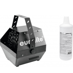 Eurolite Set B-100 Bubble machine black DMX + bubble fluid 1l maskine boble sæt