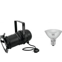 Eurolite Set PAR-30 Spot bk + PAR-30 230V SMD 11W E-27 LED 6500K fåøjepå spotbk